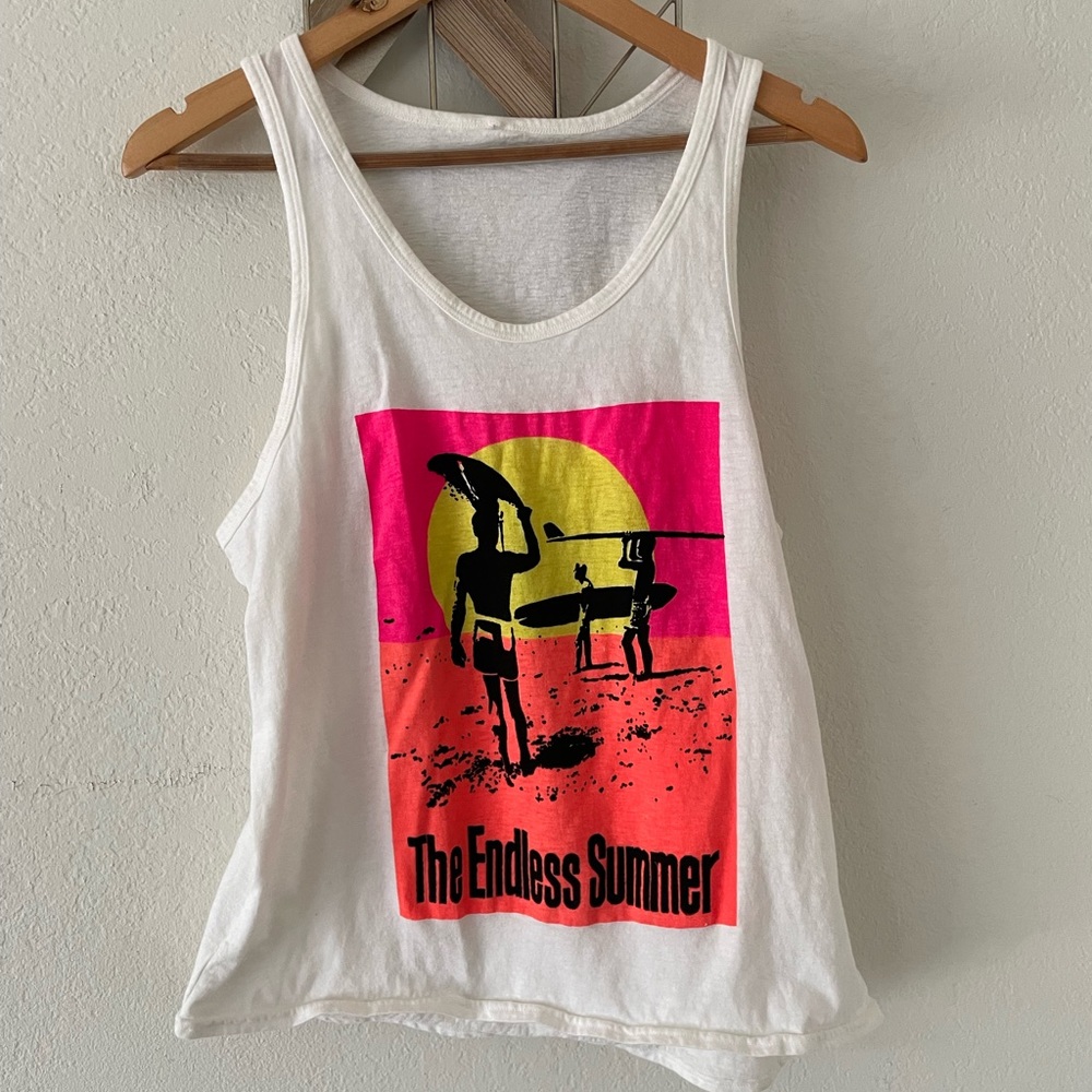 Endless Summer cotton racerback tank top
